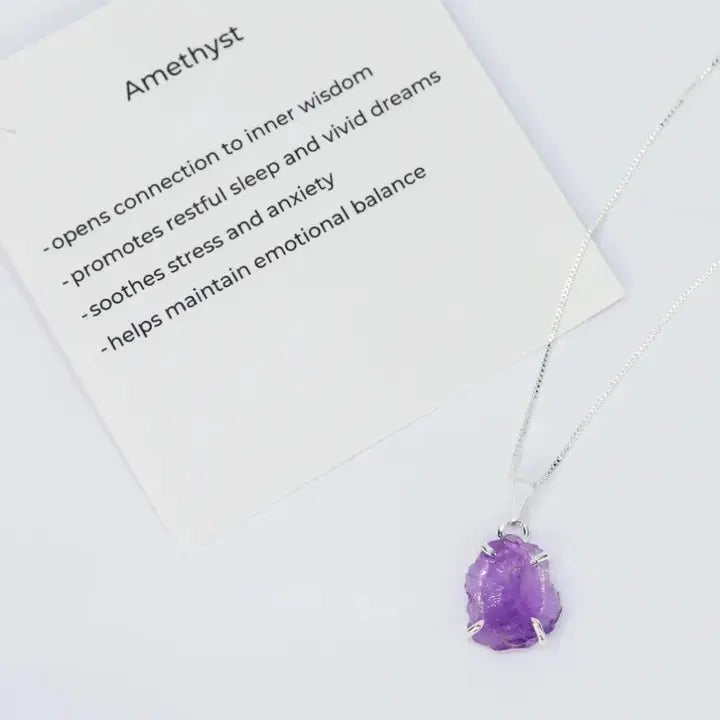 Raw Amethyst Necklace