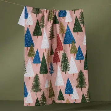 Geometry Tea Towel : Snowdrift Pines