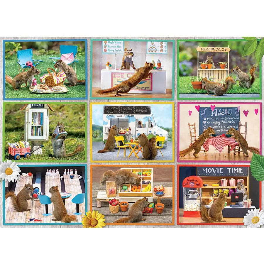 Squirrels Around Town Puzzle 1000pc