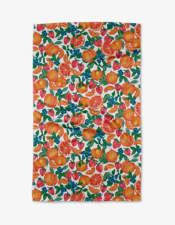 Geometry Tea Towel: Zesty Life