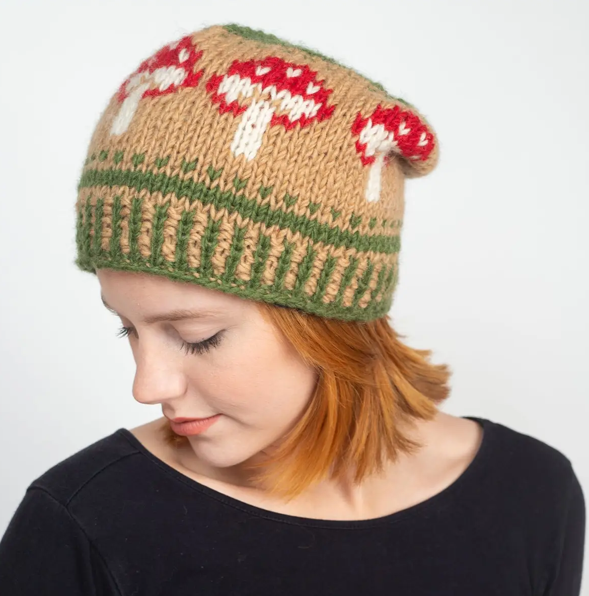 Wild Mushroom Slouchy Beanie