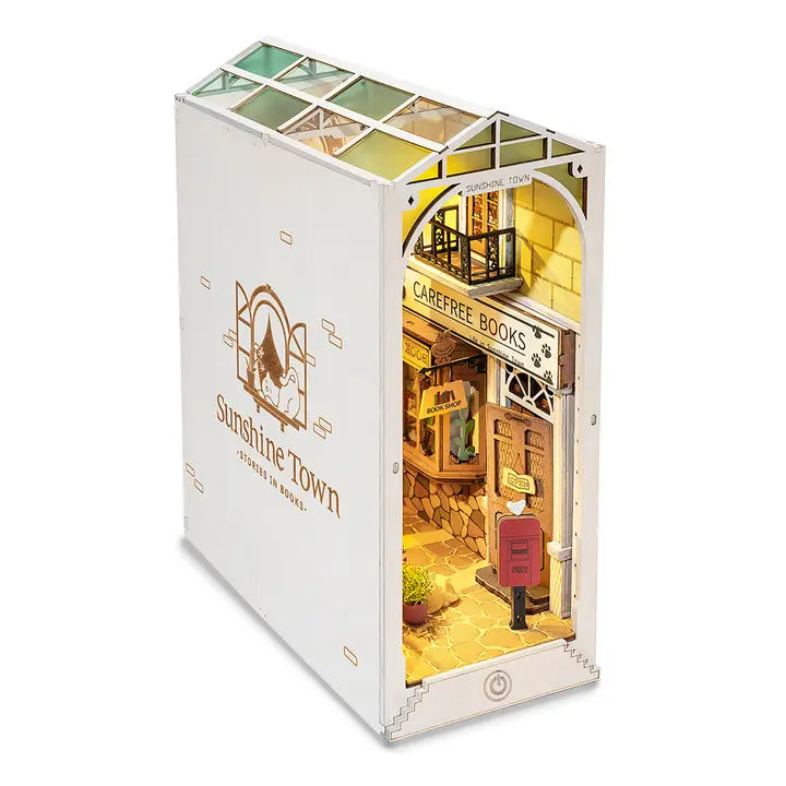 DIY Miniature Book Nook Kit: Sunshine Town