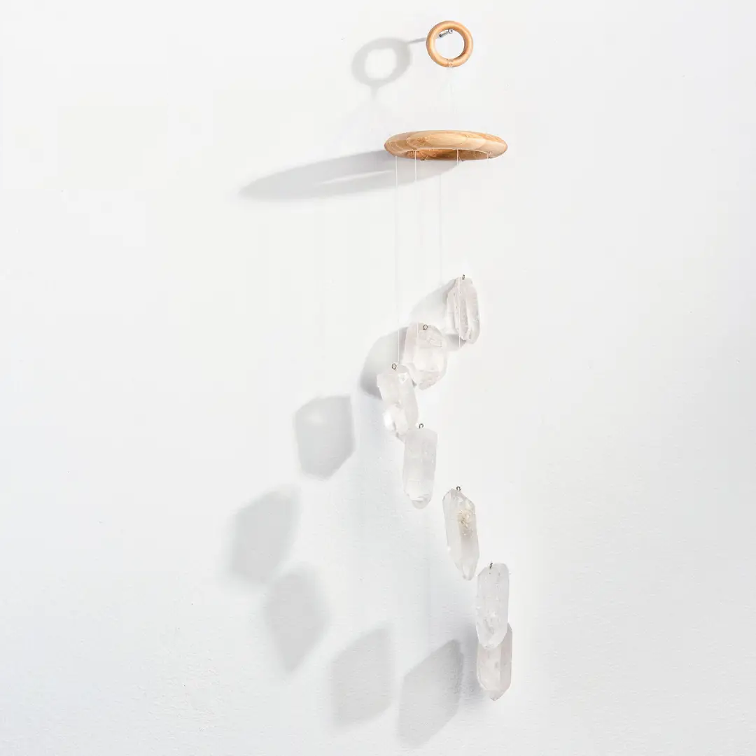Clear Quartz Wind Chimes Large