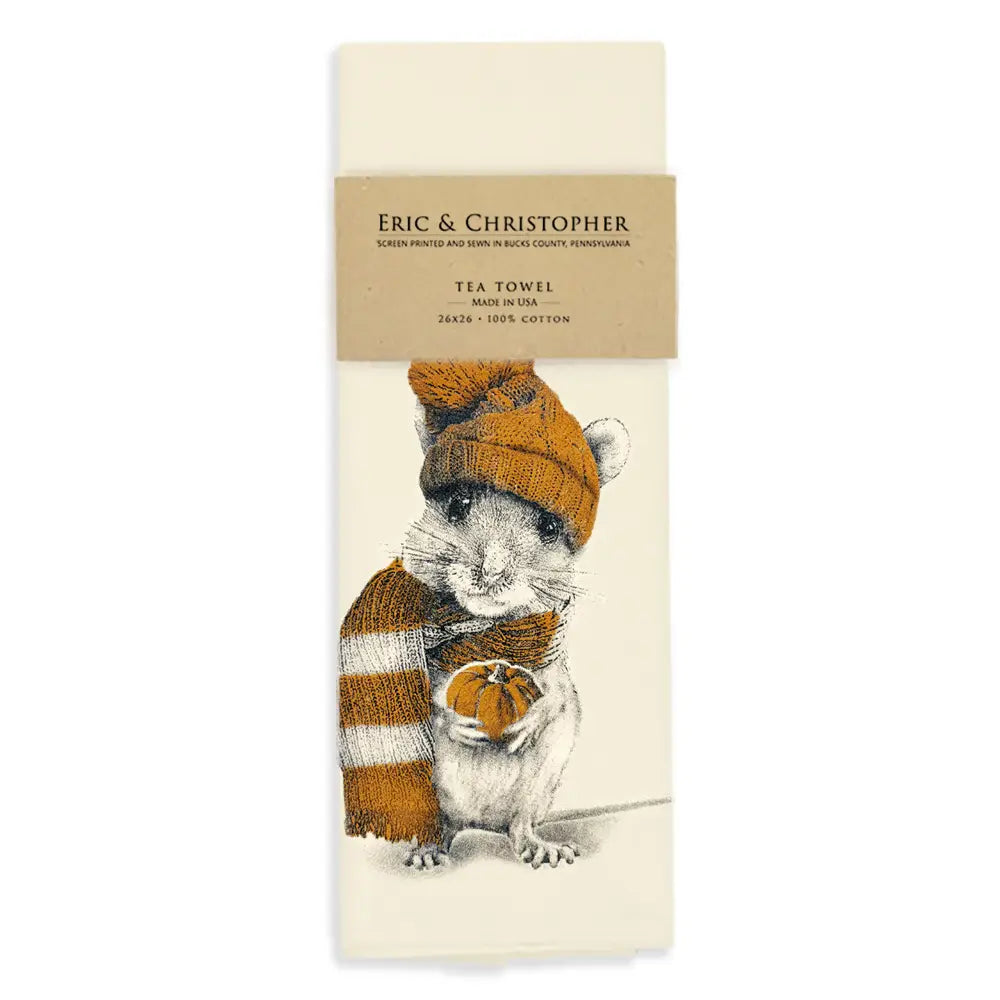 Harvest Mouse Tea Towel