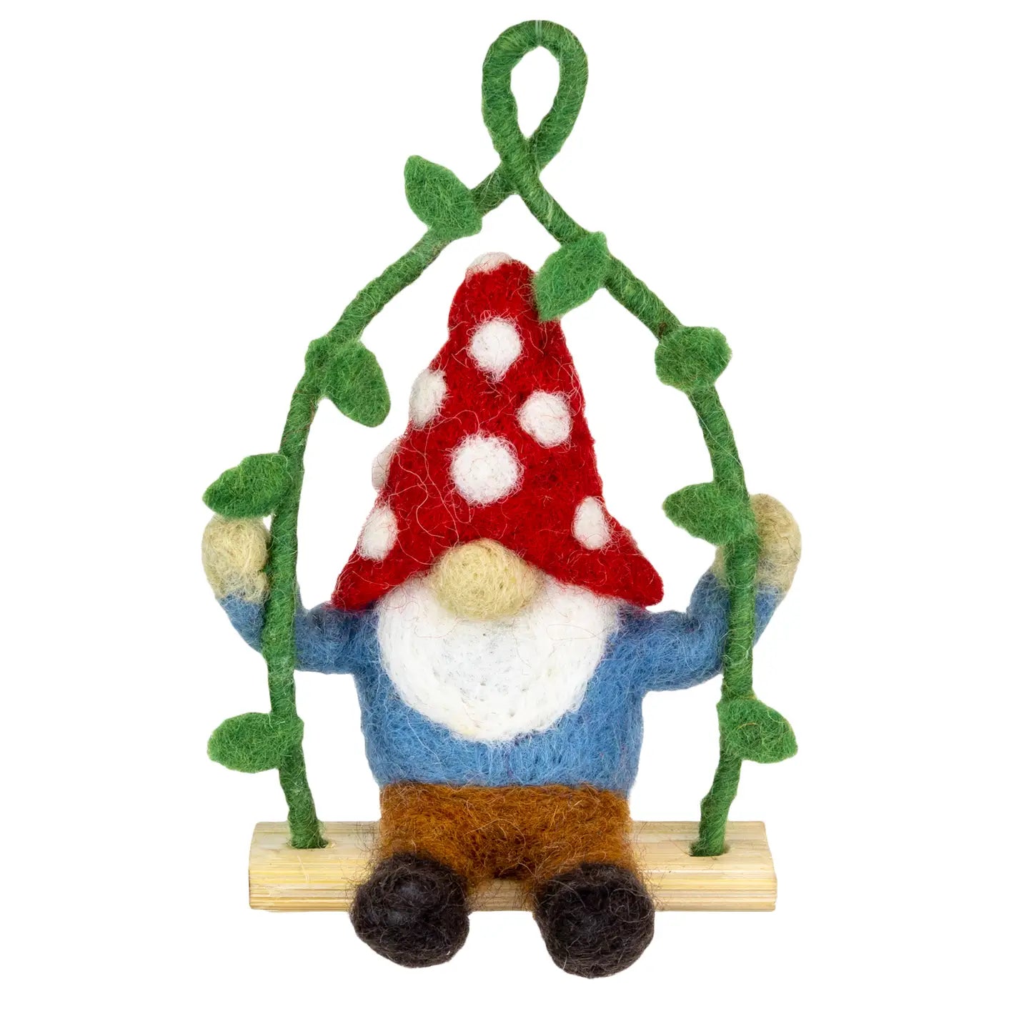 Mushroom Gnome Mini Swing