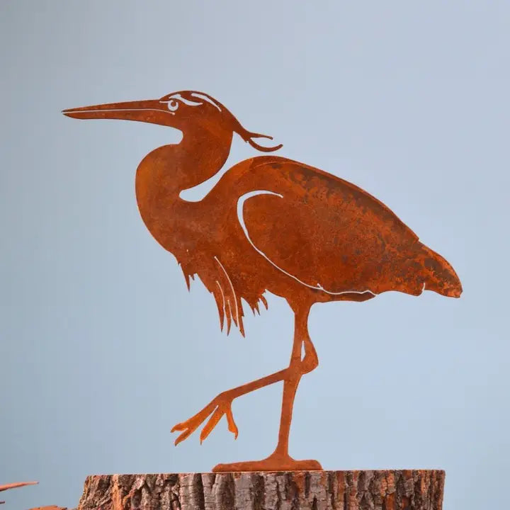 Great Blue Heron Silhouette 13"