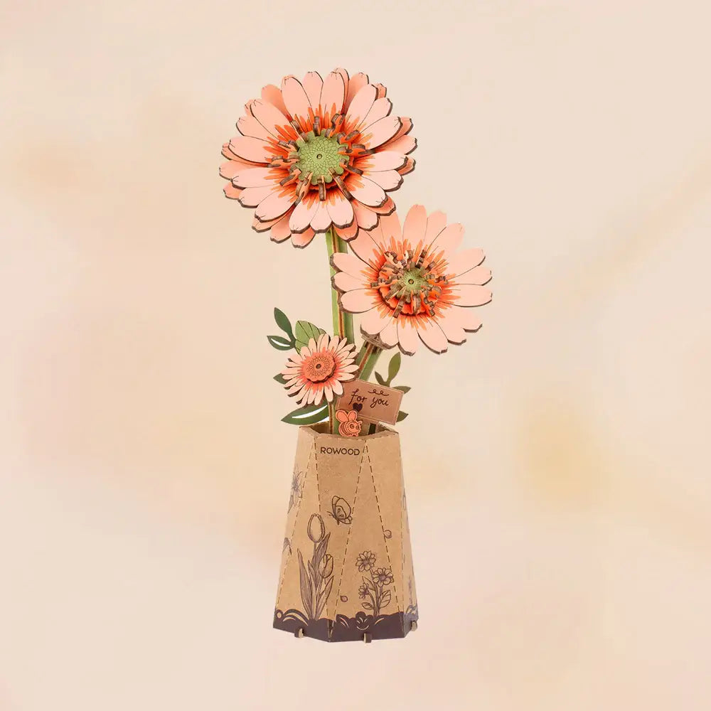 3D Wooden Flower Puzzle