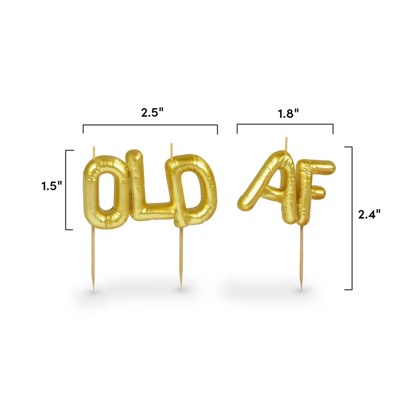 Old AF - Lighten Up Party Candles