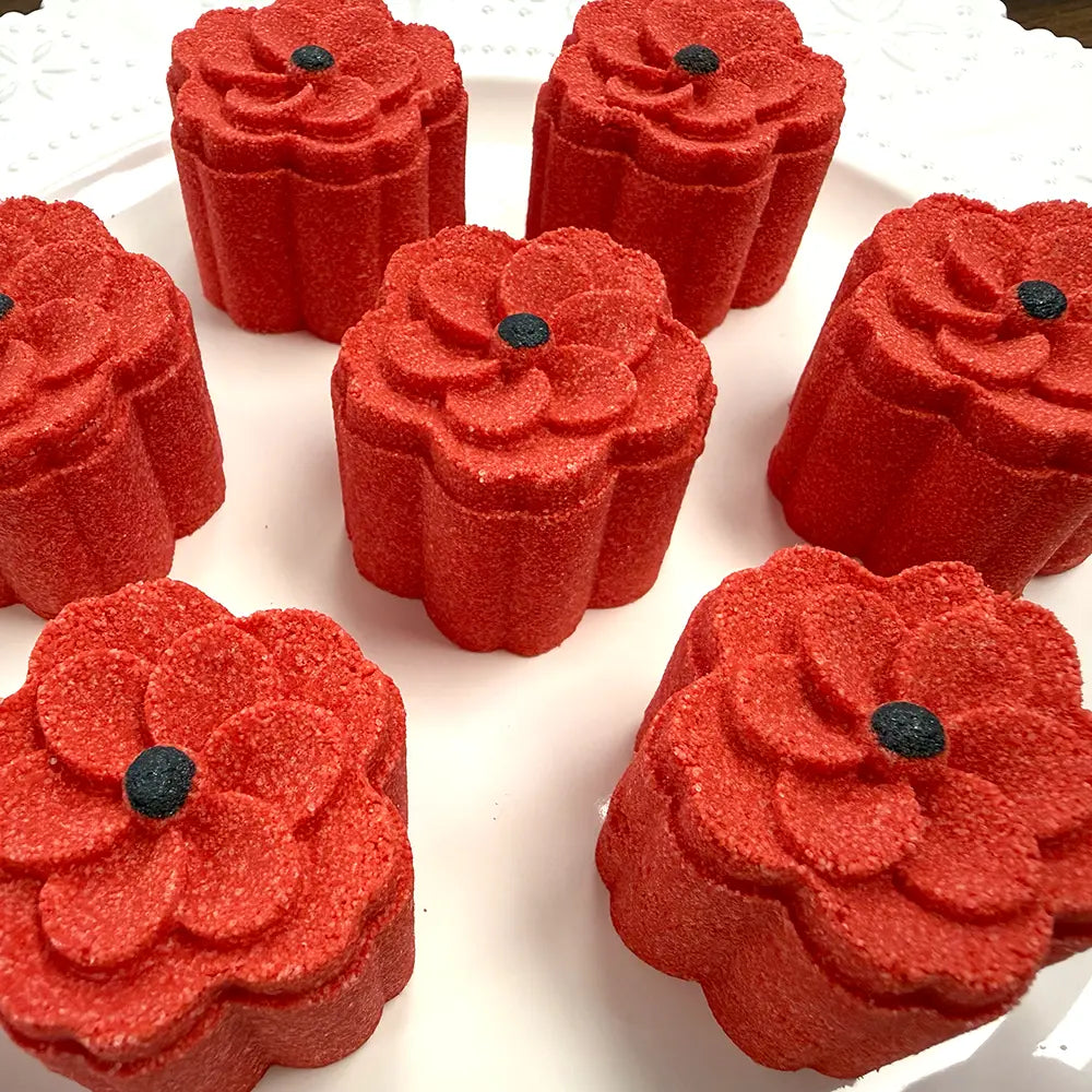 Red Poppy Mini Bath Bomb