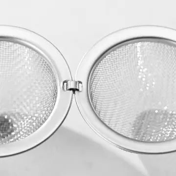 Tea Infuser Ball White Daisy