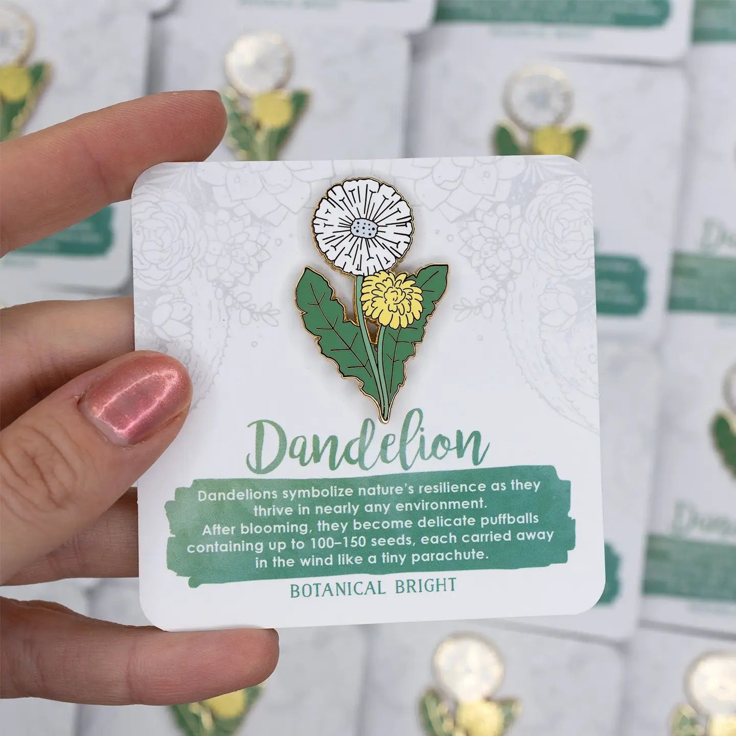 Dandelion Enamel Pin