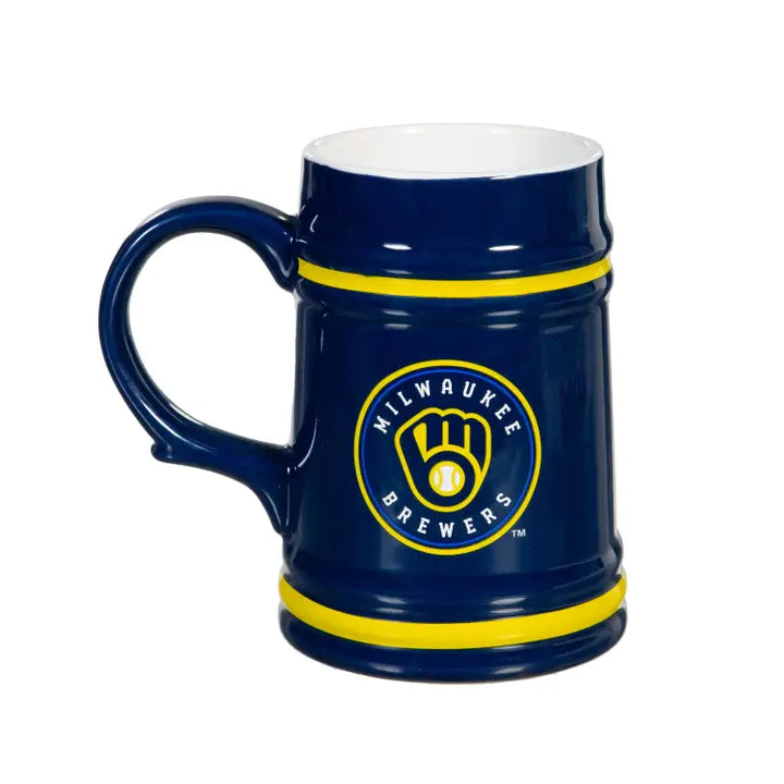 Milwaukee Brewers Ceramic Stein Cup 24 oz