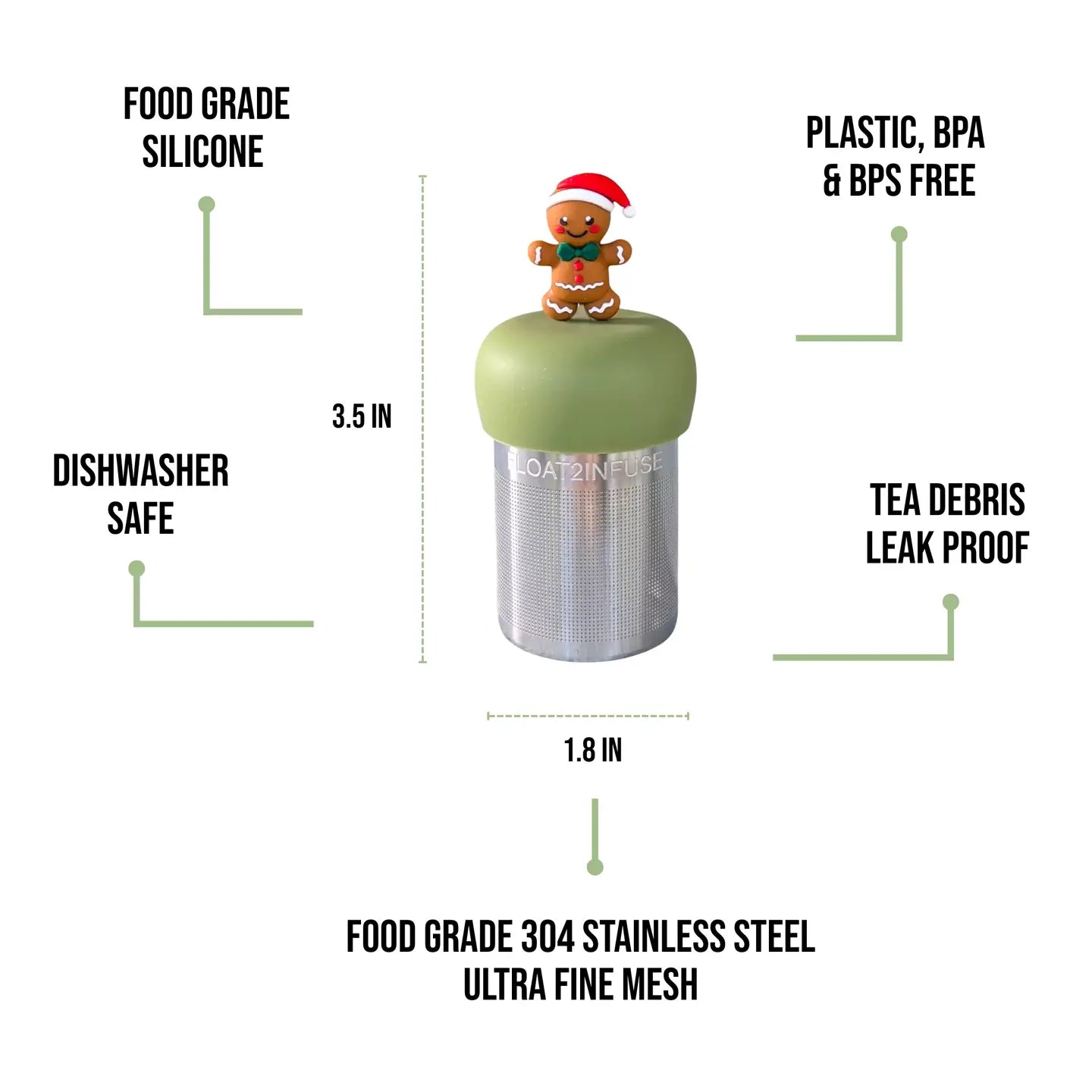 Gingerbread Floating Tea Infuser