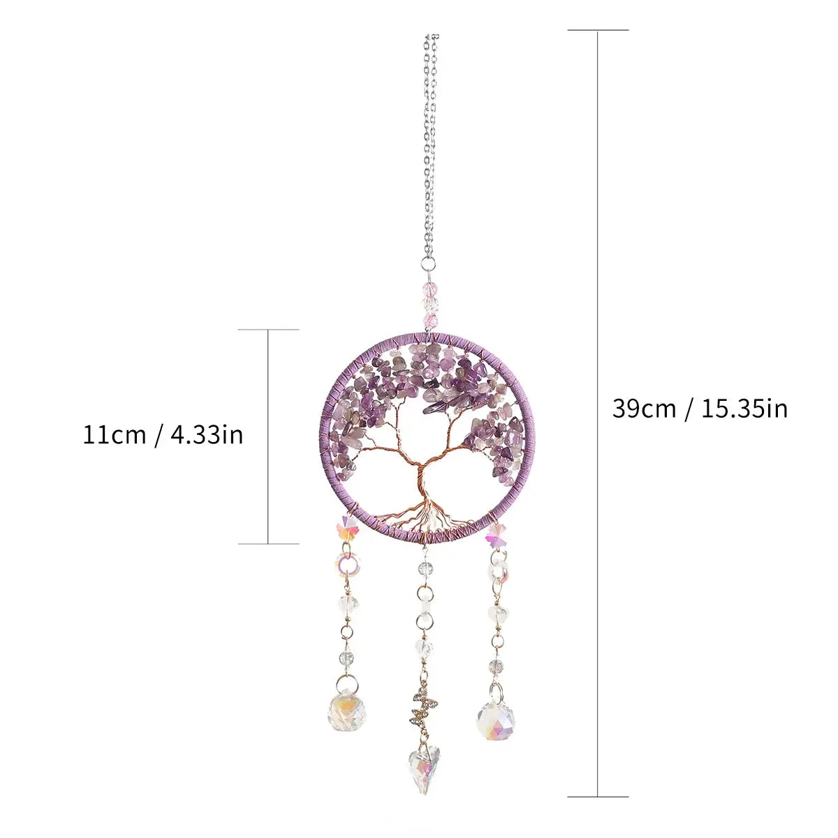 Tree of Life Crystal Suncatcher