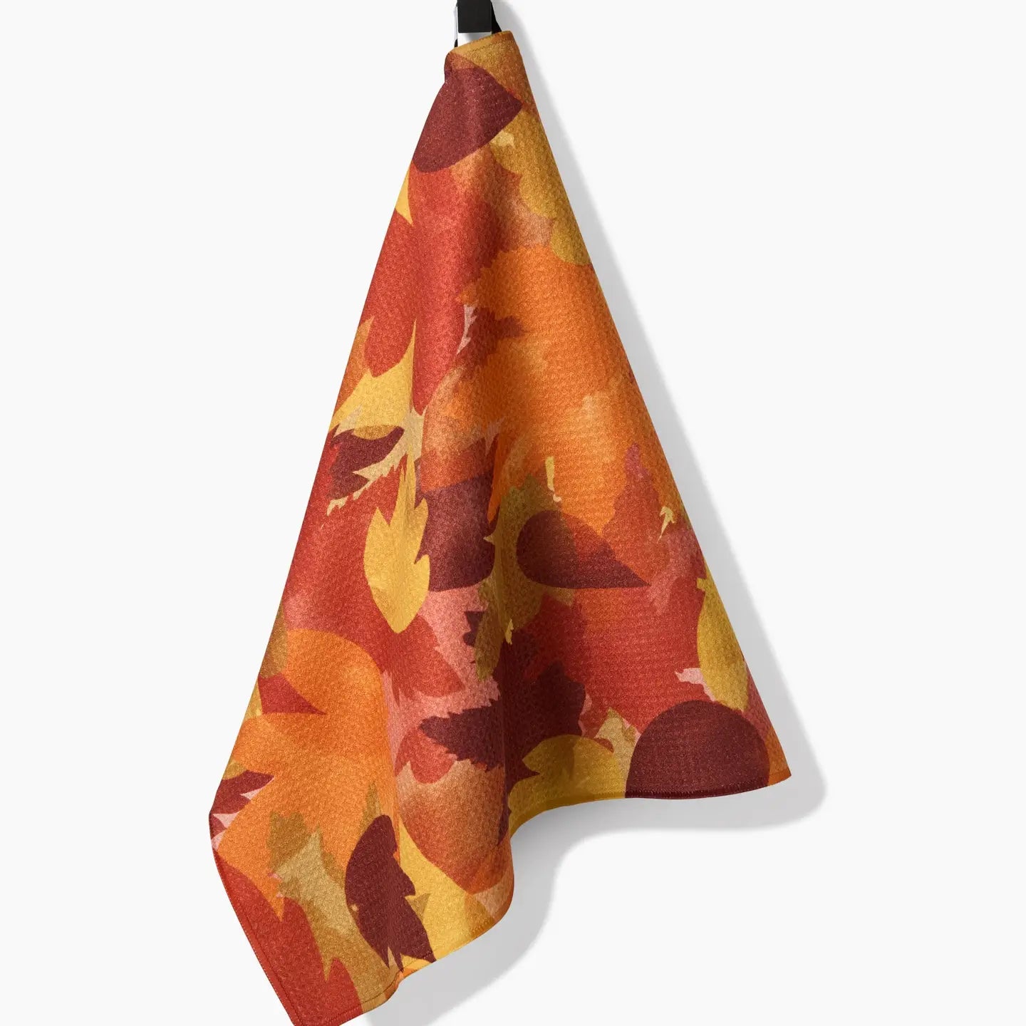 Geometry Tea Towel: Watercolor Fallen Leaves