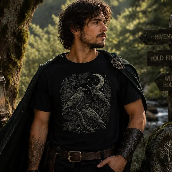 Raven Moon Forest T-Shirt