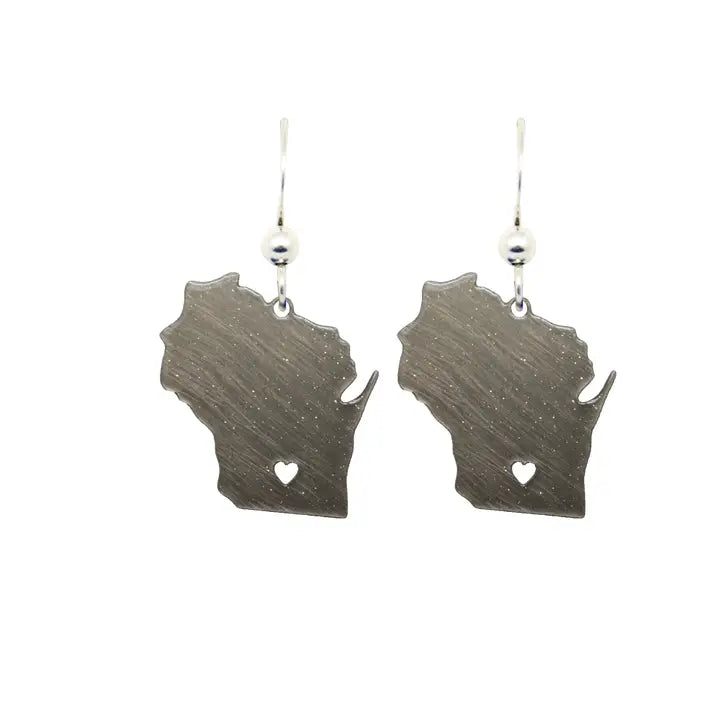 I Love Wisconsin Earrings
