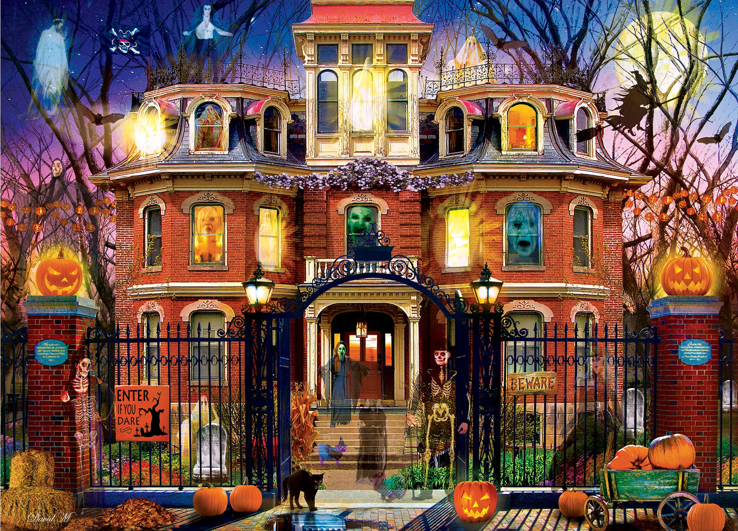 Haunted House Puzzle - Glow in the Dark