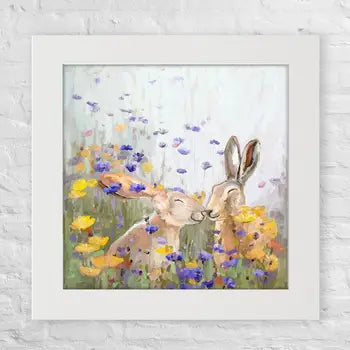 Wildflower Bunnies Mini Canvas