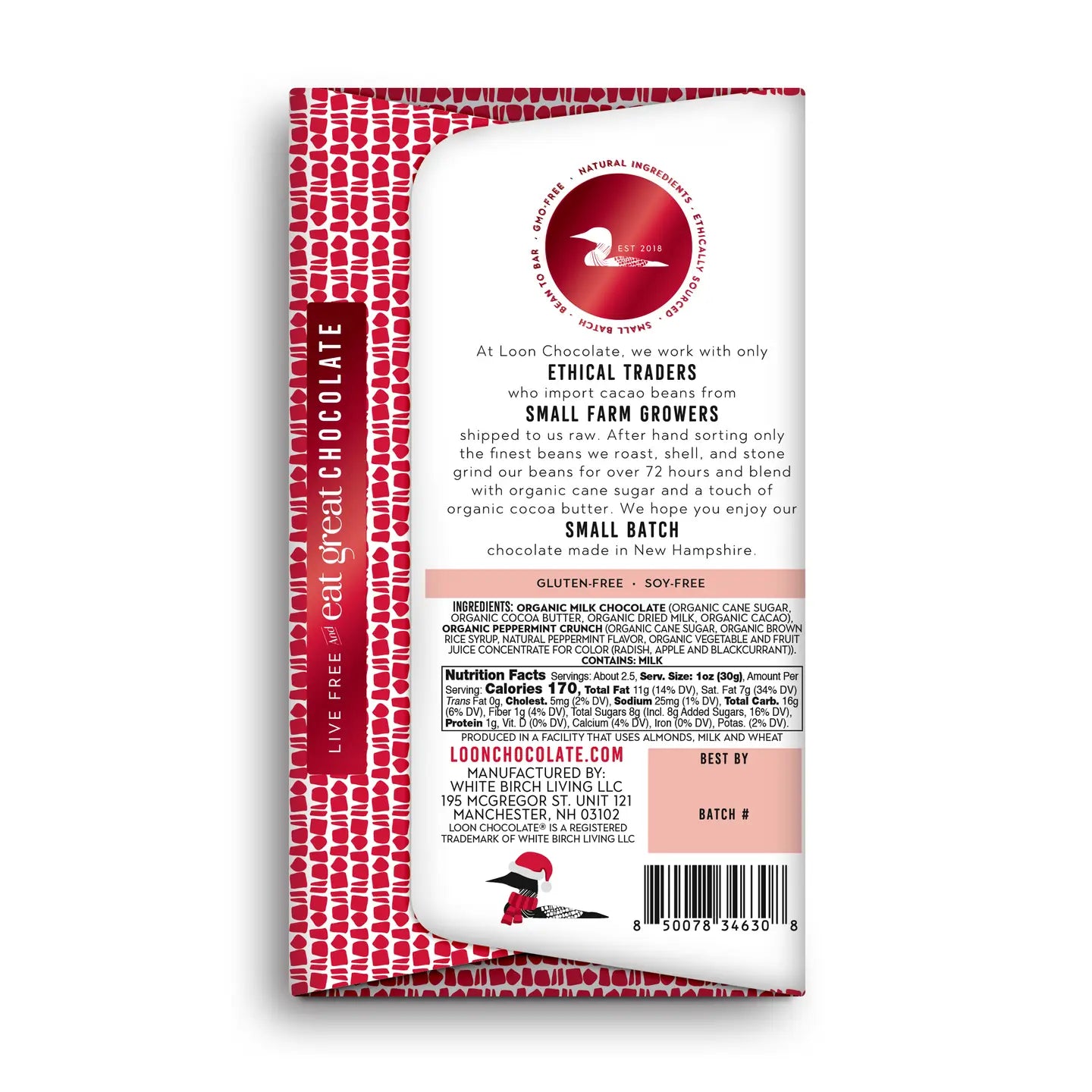 Milk Chocolate Peppermint Crunch Bar