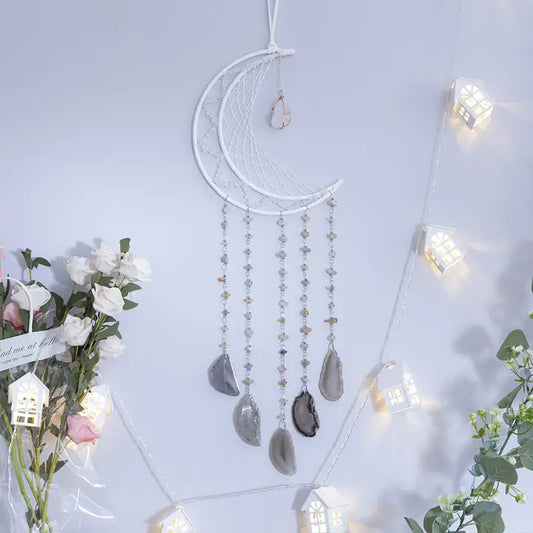 Moon Suncatcher Crystal Prism Wind Chime