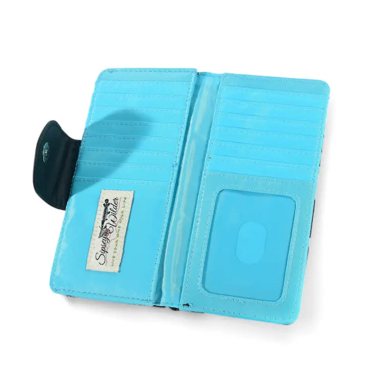 Cow Print Long Wallet