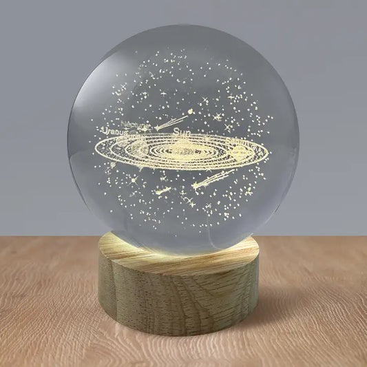 Crystal Ball Solar System Night Light