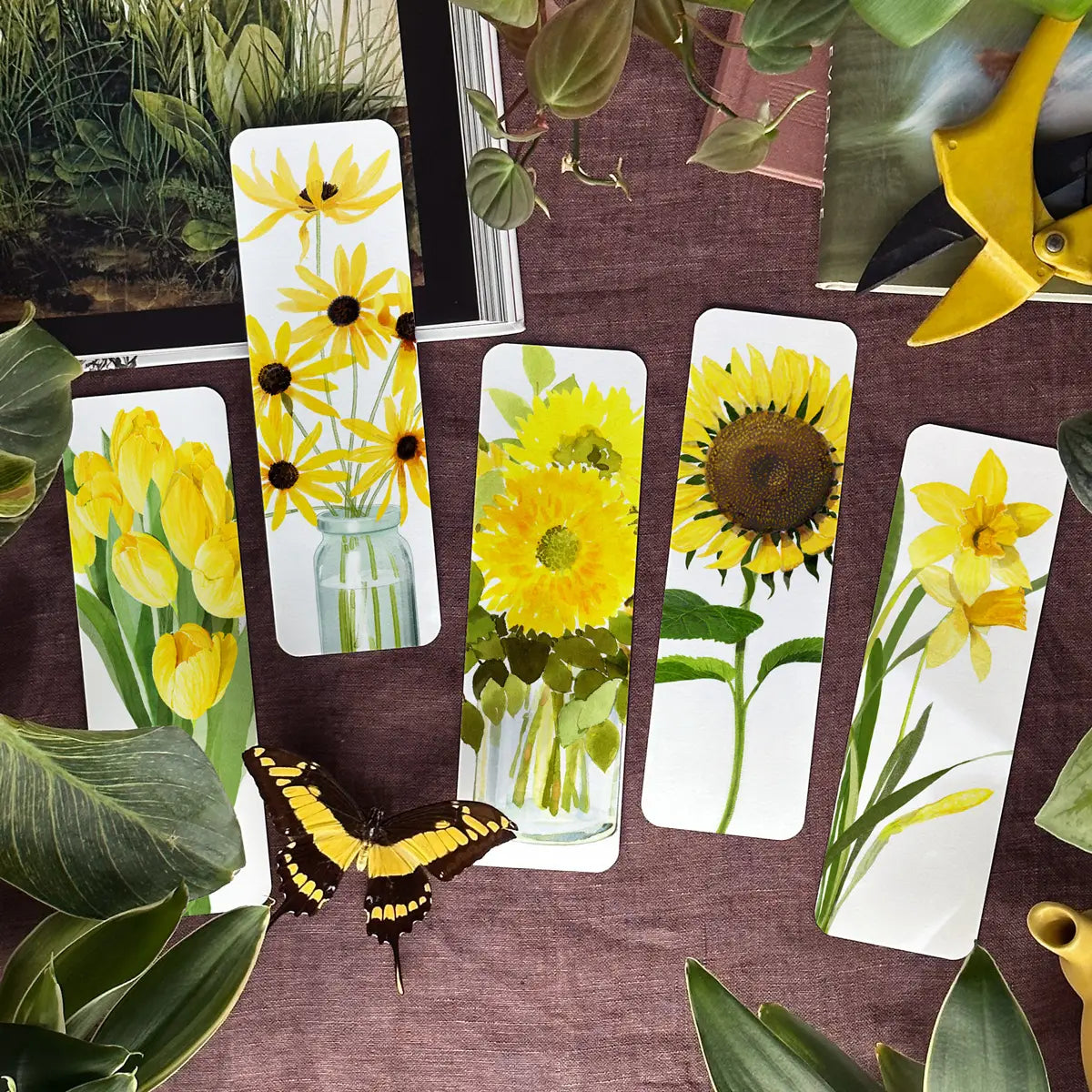Sunny Yellow Bookmark Set