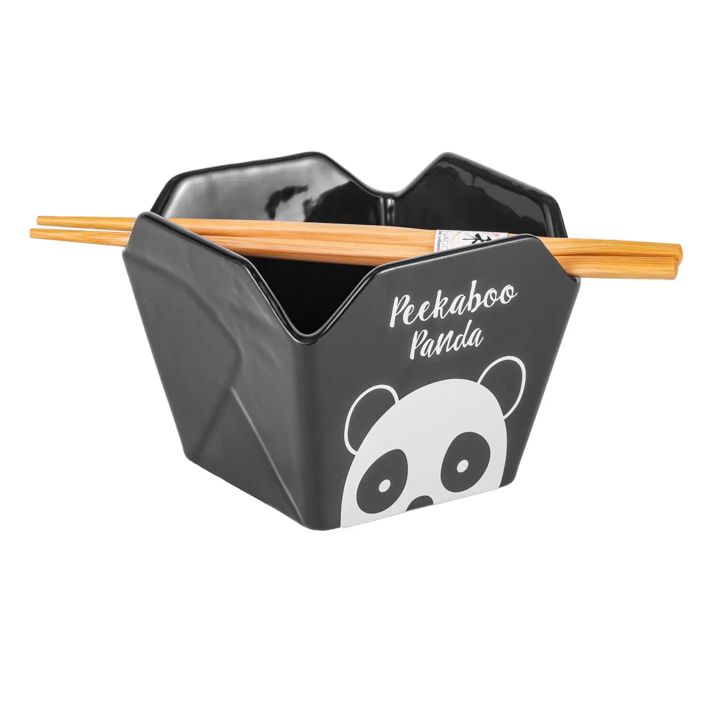 Panda Takeout Box Bowl with Chopsticks