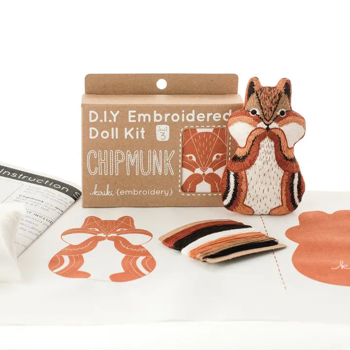 Embroidery Kit - Chipmunk