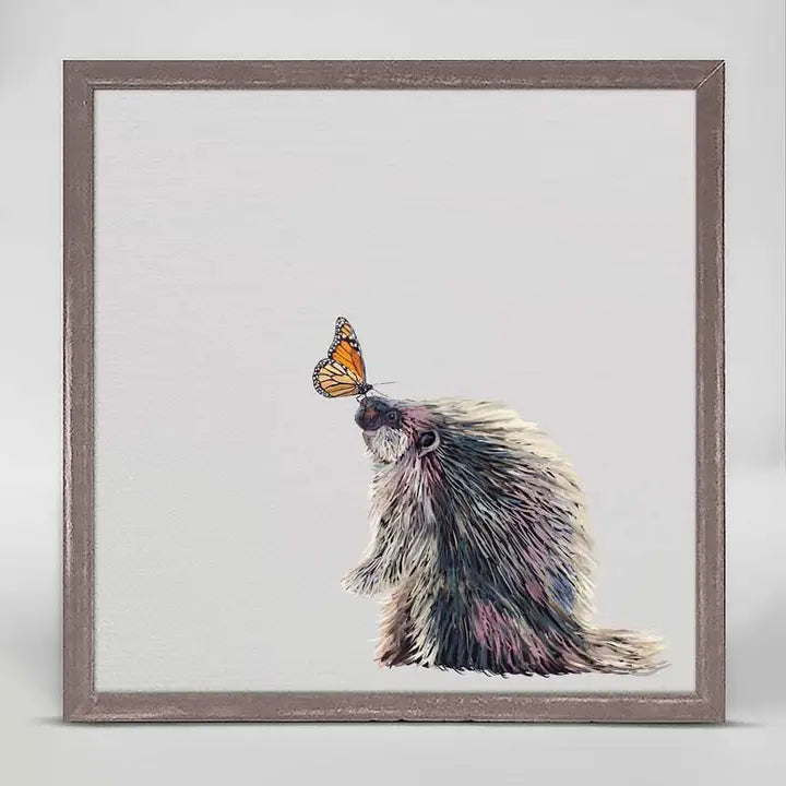 Porcupine & Friend Mini Canvas