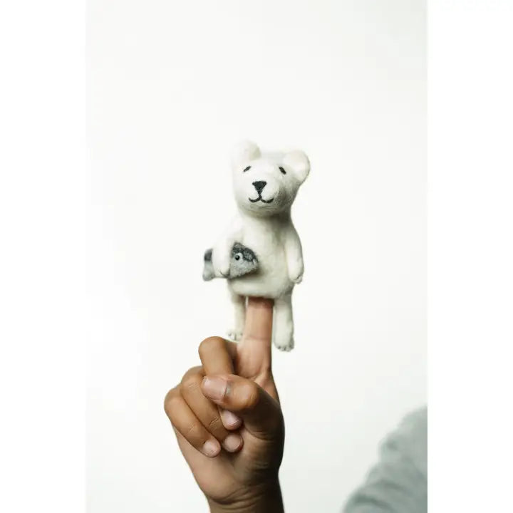 Polar Bear Finger Puppet