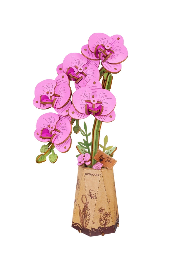 Purple Moth Orchid DIY Wooden Flower