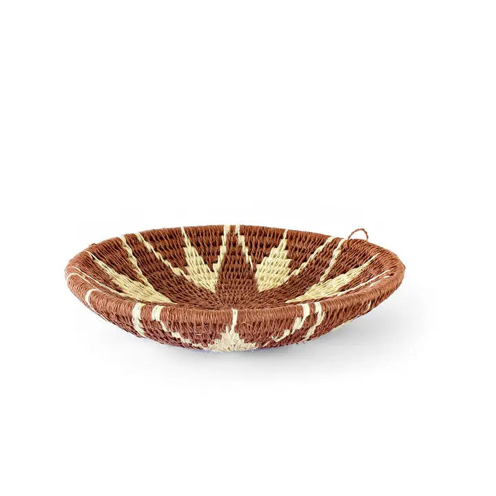 Brown Sisal Wall Basket Small