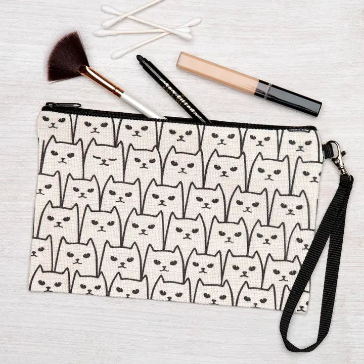 Cat Zipper Pouch - Large