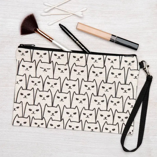 Cat Zipper Pouch - Large