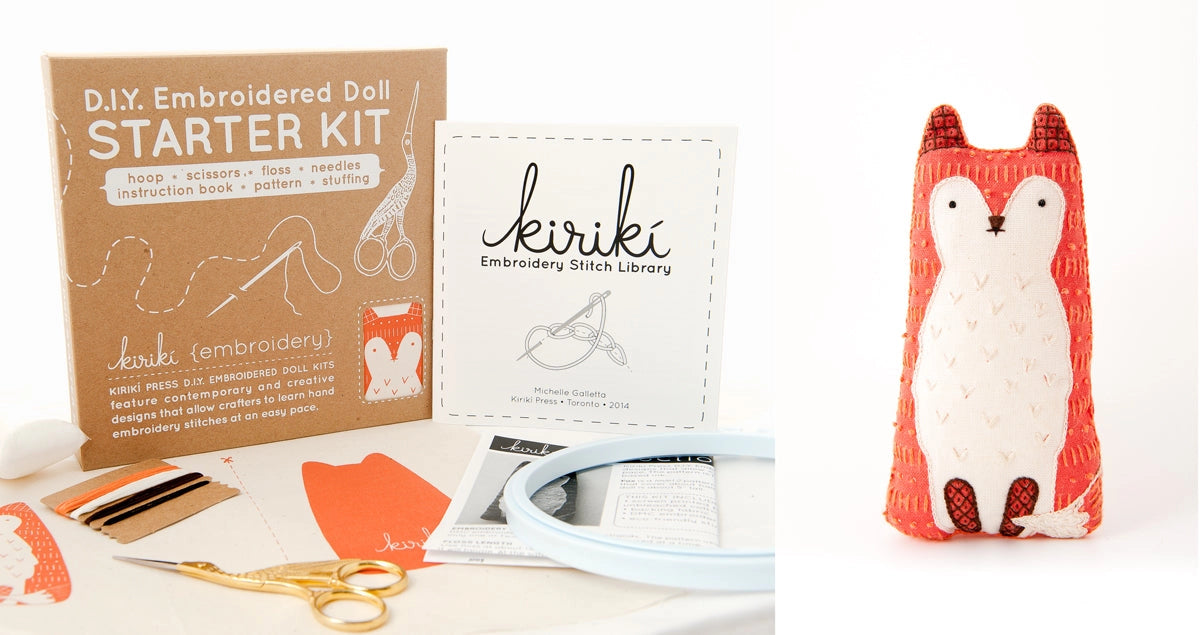 Embroidery Starter Kit - Fox