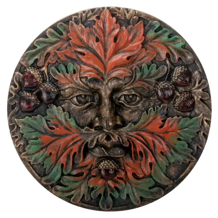Greenman Plaque Seasons Fall