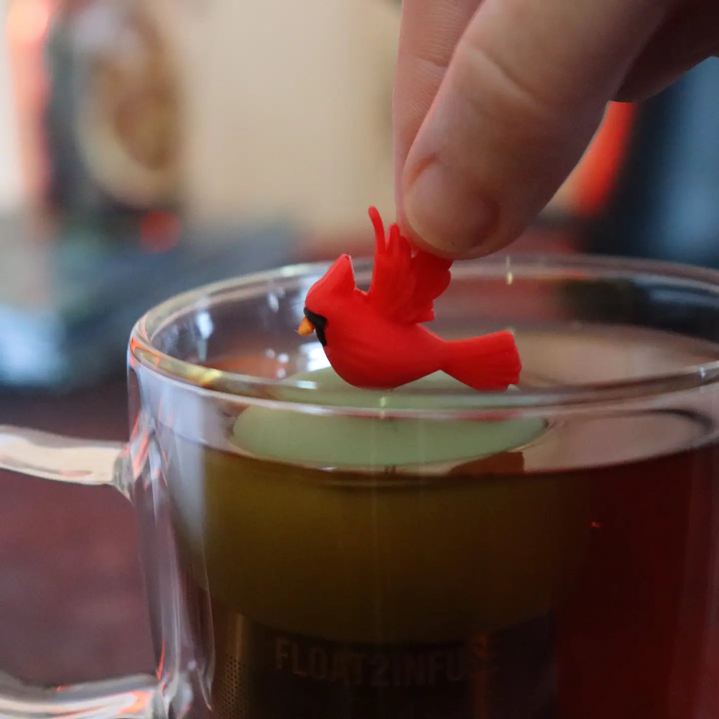 Red Cardinal Floating Tea Infuser
