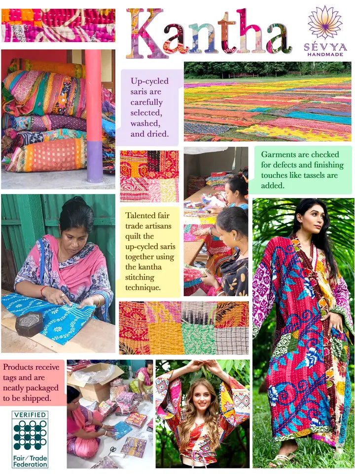 Kantha Kimono Robe