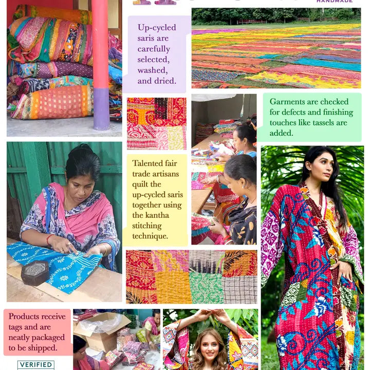 Kantha Patchwork Cloth Placement