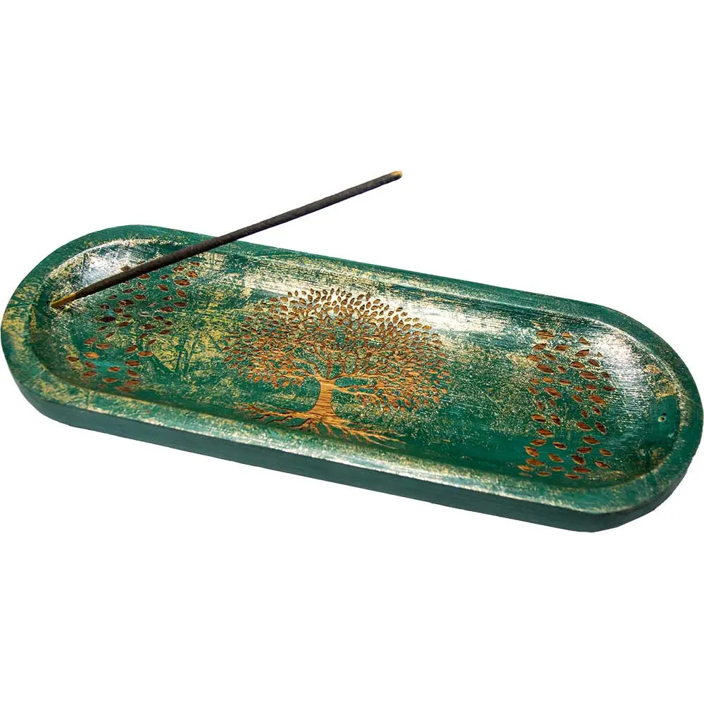 Mango Wood Tree Incense Holder