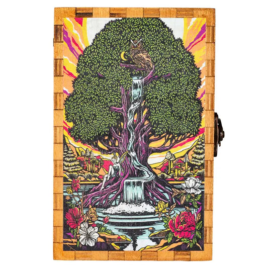 Giving Tree Wood Tarot Card Box