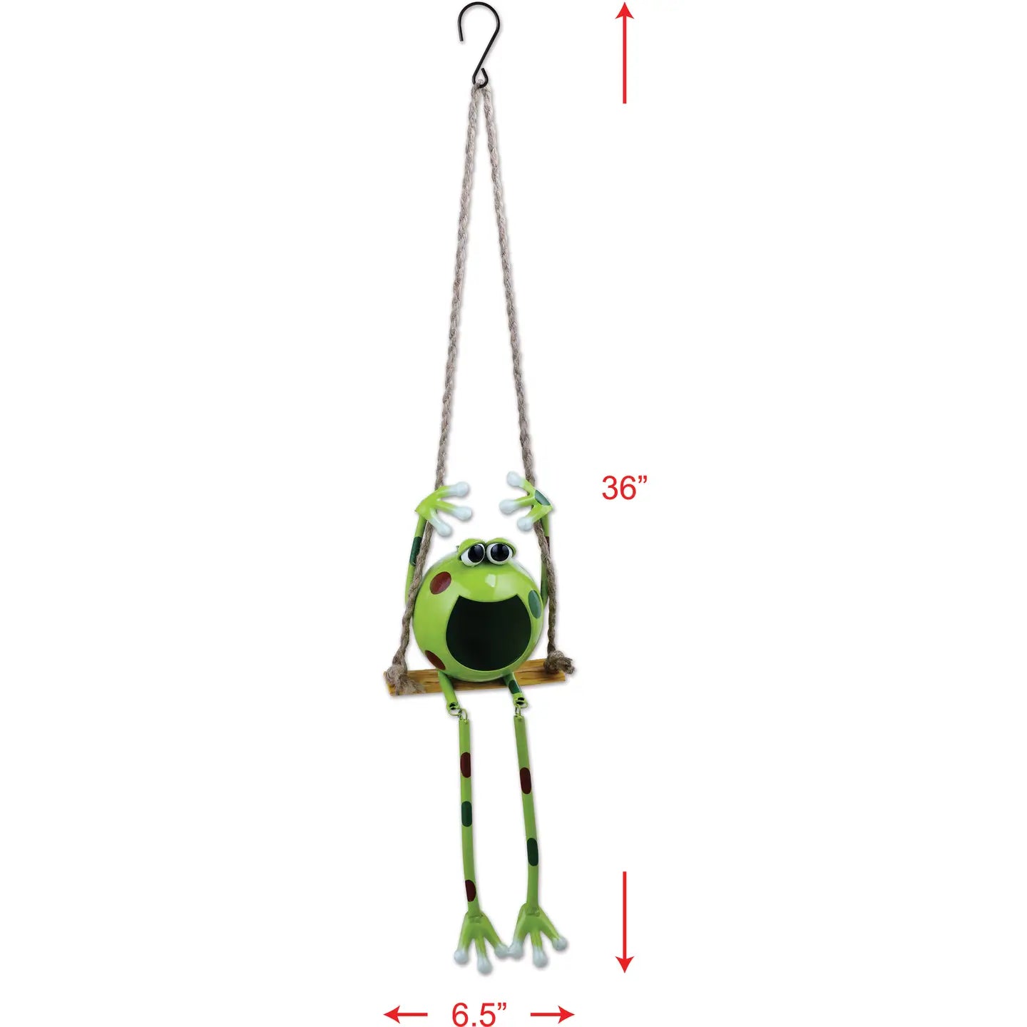 Swinging Froggy Solar Hanging Buddy 36"
