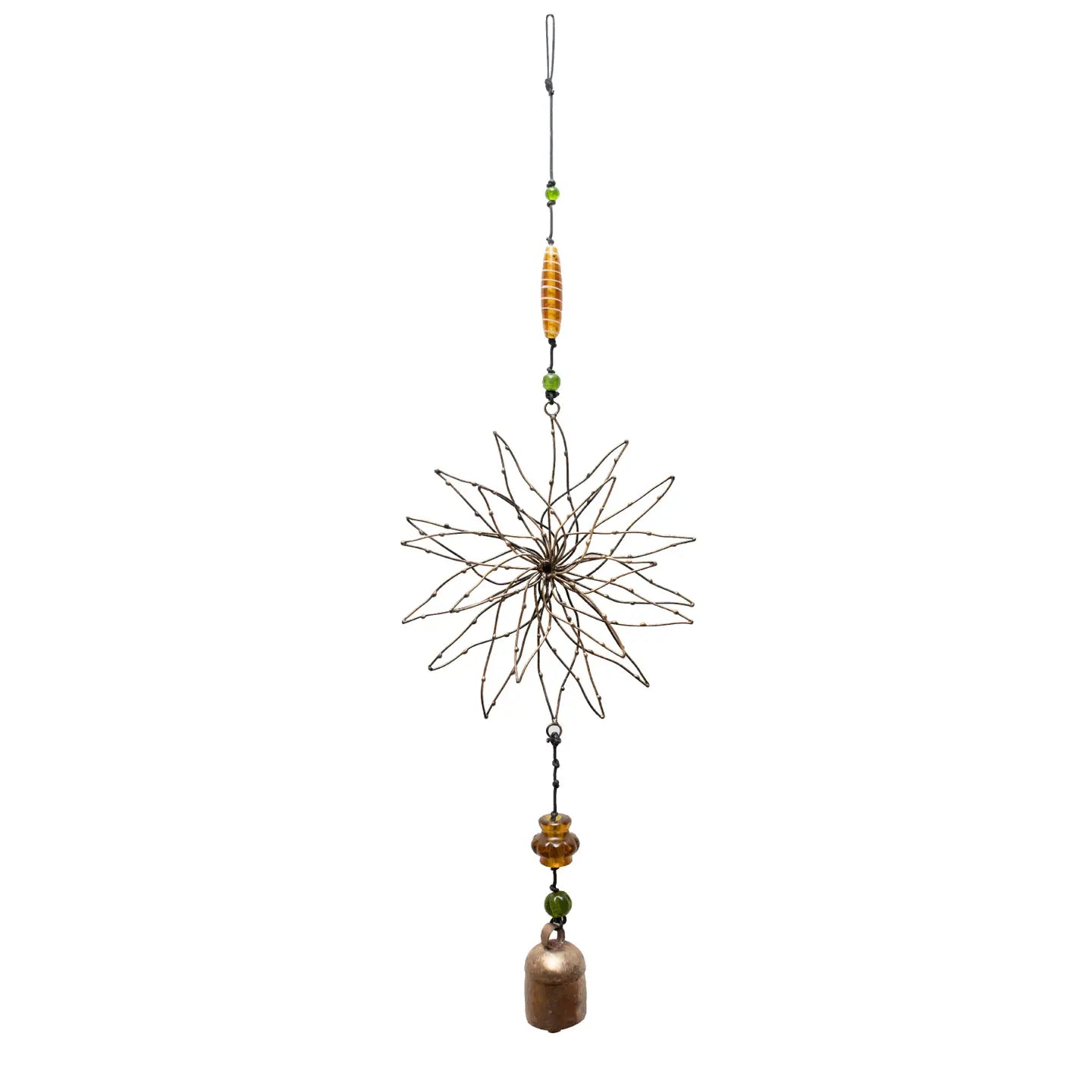 Wired Flower Beaded Chime