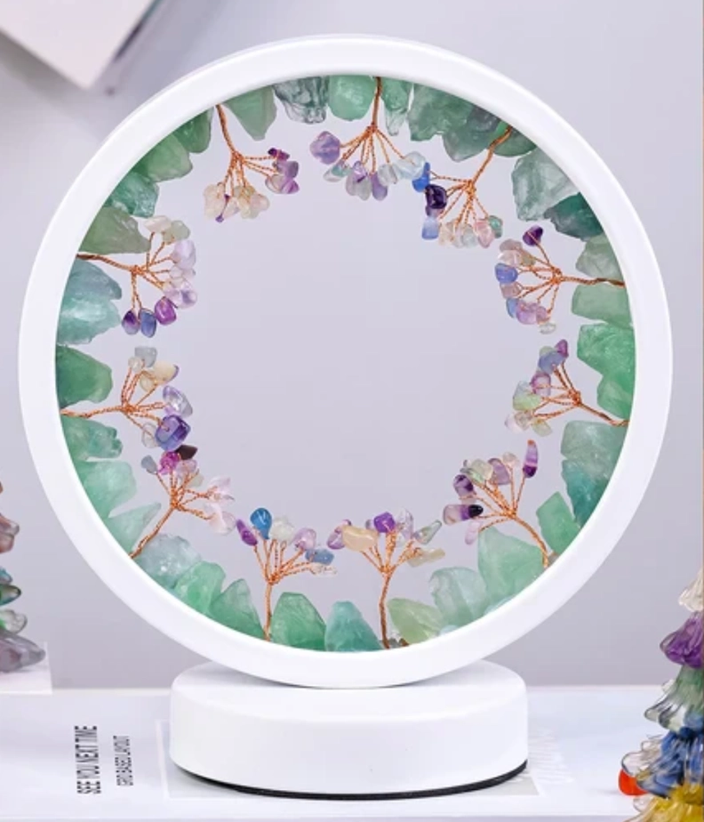 Raw Stone Tree of Life Table Lamp