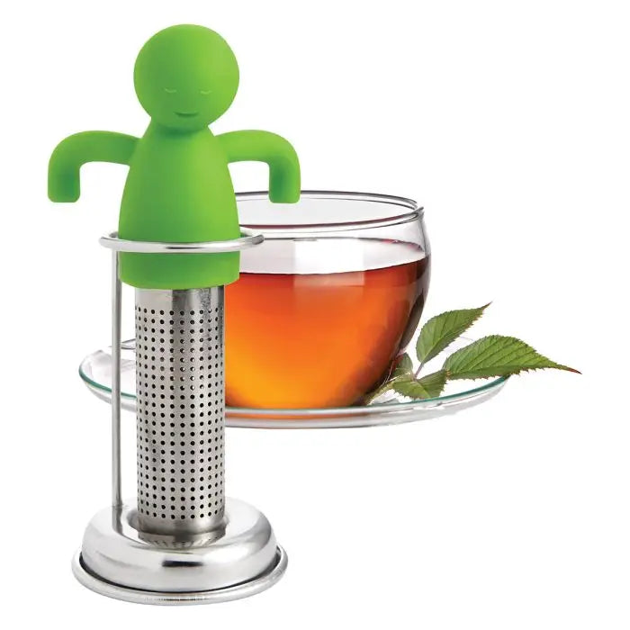 Silicone Man Tea Infuser with Drip Stand