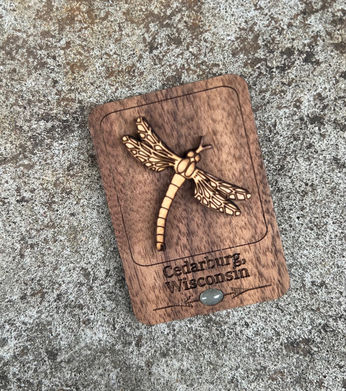 Dragonfly Wood Magnet