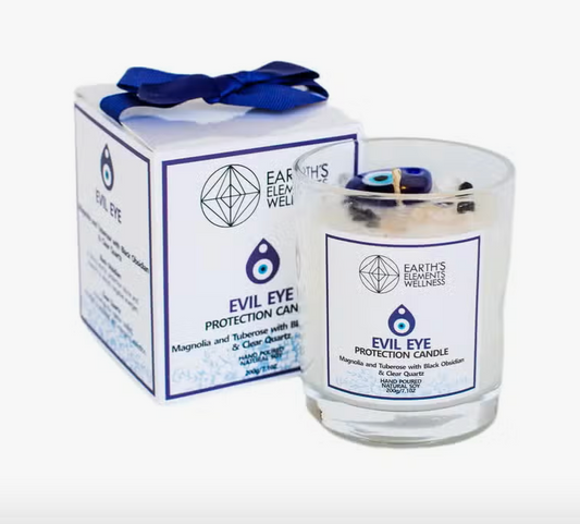 Crystal Candle Evil Eye