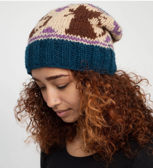 Cat Love Slouchy Beanie